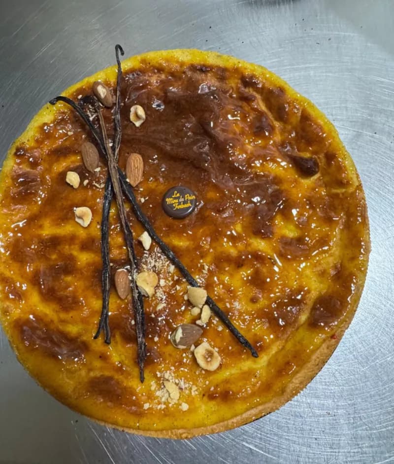Le flan vanille praline